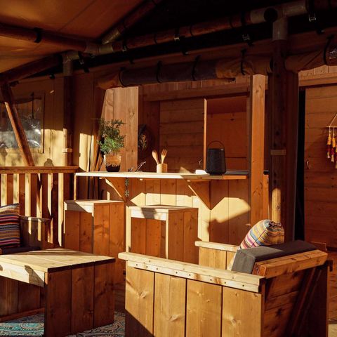Tente en toile et en bois 5 personnes - La Vida
