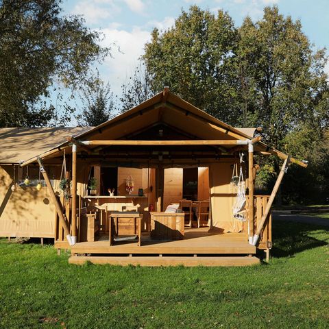 Tente en toile et en bois 5 personnes - La Vida Aqua