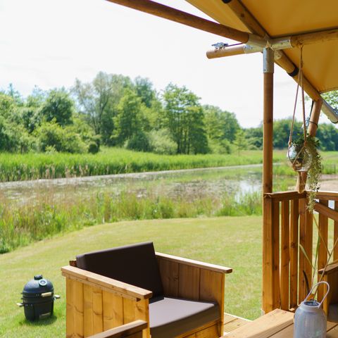 Tente en toile et en bois 5 personnes - La Vida Aqua