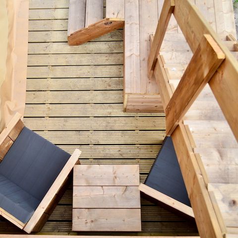 Tente en toile et en bois 2 personnes - Rêveur Deluxe