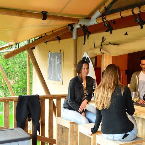 Tente en toile et en bois 6 personnes - Tente Sahara
