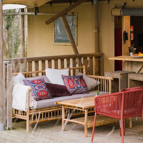 Tente en toile et en bois 6 personnes - Tente Sahara