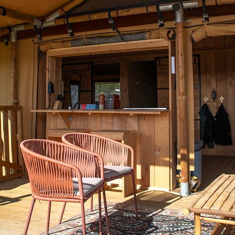 Tente en toile et en bois 6 personnes - Tente Sahara HV