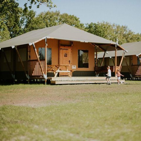 TENTE TOILE ET BOIS 6 personnes - Tente Safari | 6 couchages