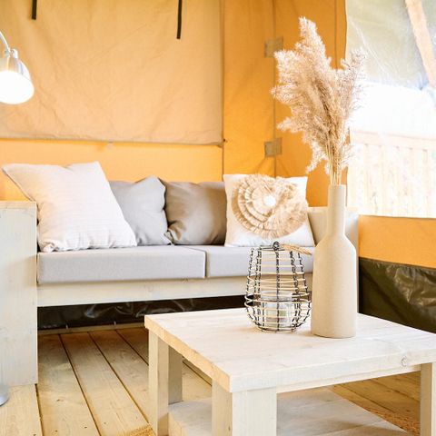TENTE TOILE ET BOIS 6 personnes - Tente Safari | 6 couchages