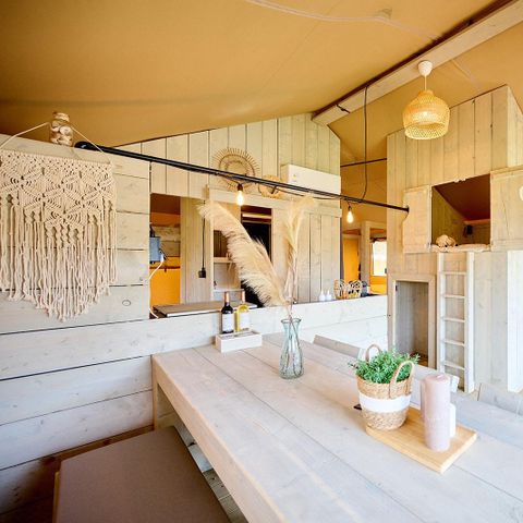 TENTE TOILE ET BOIS 6 personnes - Tente Safari | 6 couchages