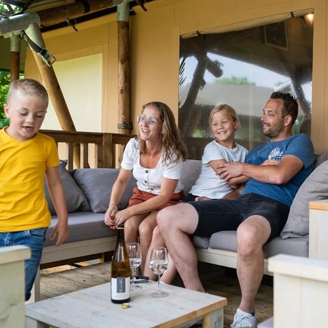 TENTE TOILE ET BOIS 7 personnes - Tente safari