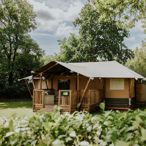 TENTE TOILE ET BOIS 7 personnes - Tente safari