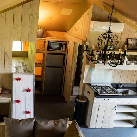 TENTE TOILE ET BOIS 7 personnes - Tente safari