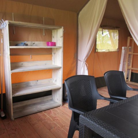 TENTE TOILE ET BOIS 4 personnes - Tente safari