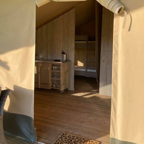 TENTE TOILE ET BOIS 4 personnes - Tente safari