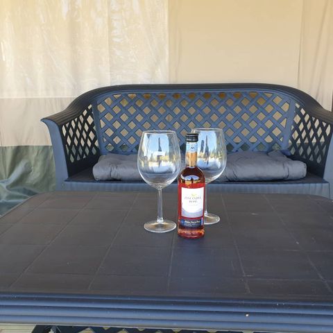 Tente en toile et en bois 6 personnes - Tente safari