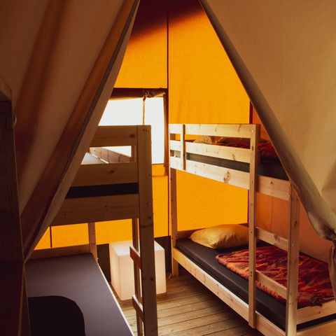 TENTE TOILE ET BOIS 6 personnes - Tente safari