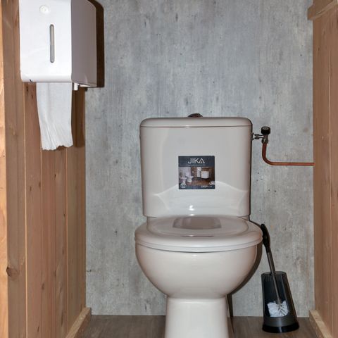 TENTE TOILE ET BOIS 6 personnes - y compris toilettes