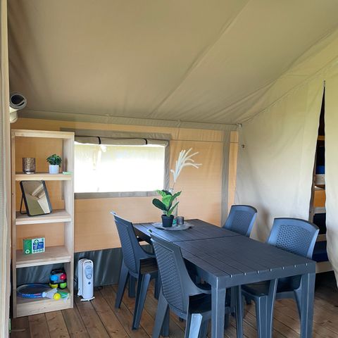 Tente en toile et en bois 6 personnes
