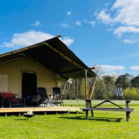 Tente en toile et en bois 6 personnes