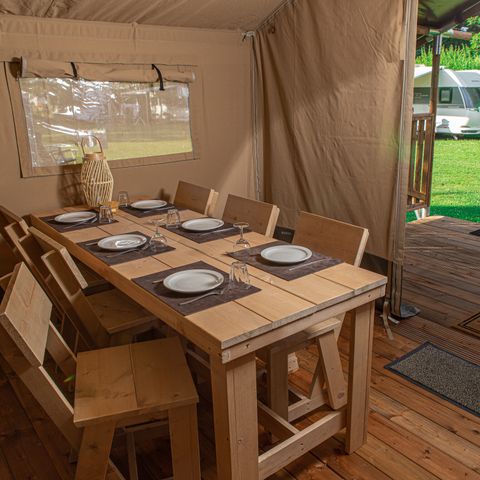TENTE TOILE ET BOIS 6 personnes