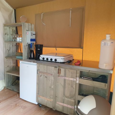 Tente en toile et en bois 6 personnes
