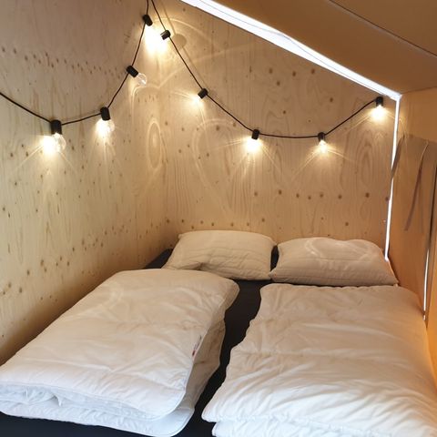 TENTE TOILE ET BOIS 6 personnes - XL avec toilettes