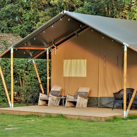 Tente en toile et en bois 4 personnes