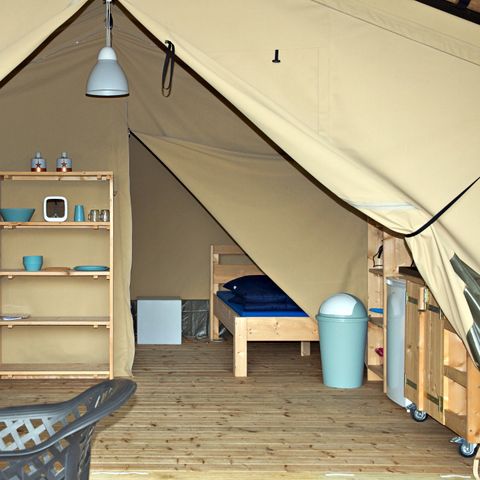 Tente en toile et en bois 6 personnes - Tente safari