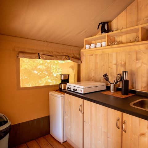 Tente en toile et en bois 4 personnes