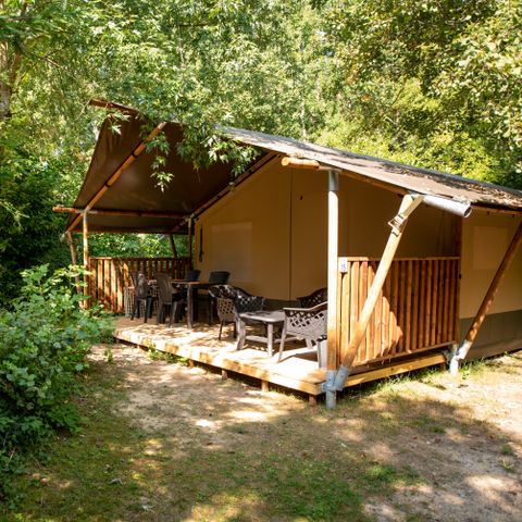 Tente en toile et en bois 4 personnes