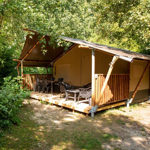 Tente en toile et en bois 4 personnes