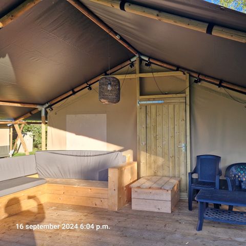 Tente en toile et en bois 4 personnes