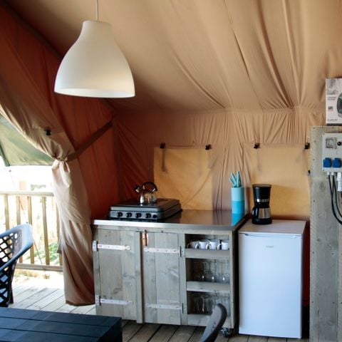 Tente en toile et en bois 4 personnes