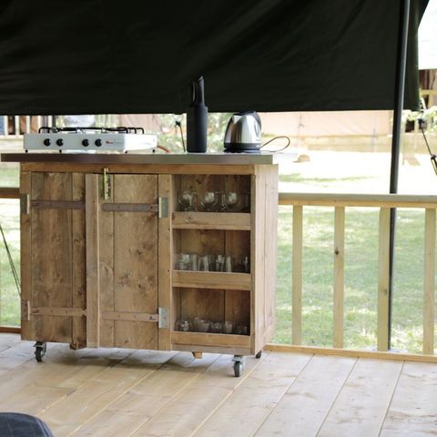 Tente en toile et en bois 4 personnes