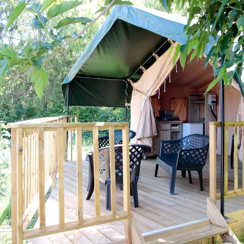 TENTE TOILE ET BOIS 4 personnes