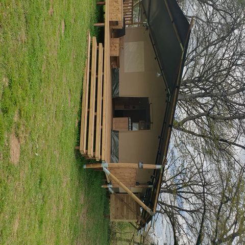 TENTE TOILE ET BOIS 5 personnes - Tente safari