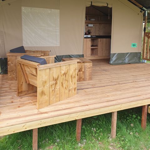 TENTE TOILE ET BOIS 5 personnes