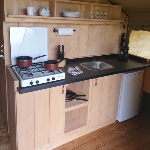 TENTE TOILE ET BOIS 5 personnes