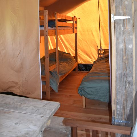 Tente en toile et en bois 4 personnes