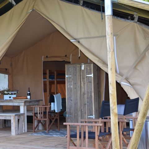 Tente en toile et en bois 4 personnes