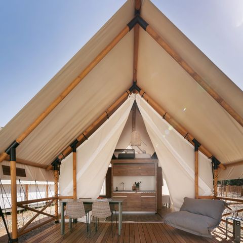 TENTE TOILE ET BOIS 2 personnes - GLAMPING FAMILY