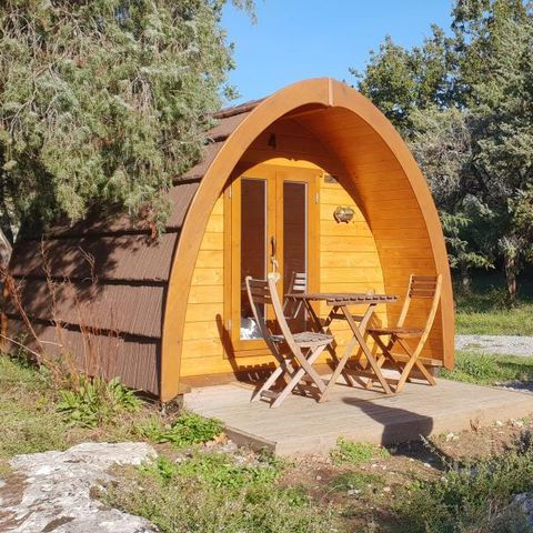 HÉBERGEMENT INSOLITE 2 personnes - Le POD : la cabane 100 % nature / avec petit déjeuner / 2 pers inclus / Spa privatif en option