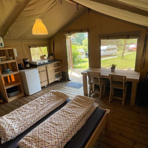 TENTE TOILE ET BOIS 2 personnes - Tente safari