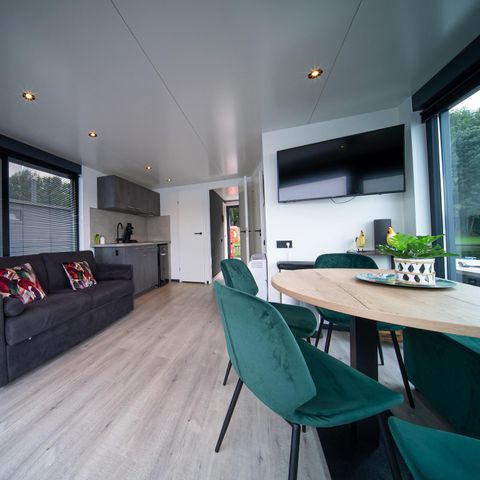 Lodge 6 personnes - Péniche avec terrasse sur le toit