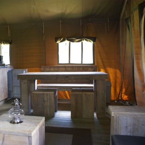 Tente en toile et en bois 6 personnes - Tente safari
