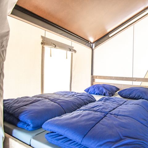 Tente en toile et en bois 5 personnes - Tente safari de base