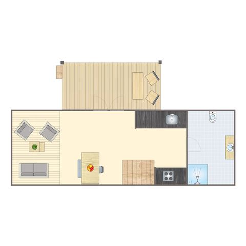 Tiny house 4 personnes - Petite maison 2-4BY 2+2