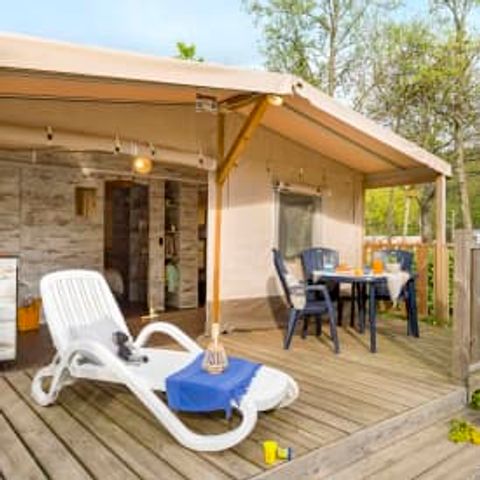 TENTE TOILE ET BOIS 4 personnes - Lodge 4p 2ch ***