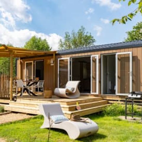 Mobilhome 4 personnes - Cottage Cocoon 4p 2ch 2SdB clim Premium