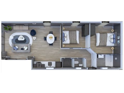 Chalet 4 personnes - Cannenburch Deluxe avec bain à remous et sauna