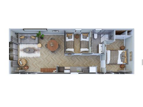 Lodge 5 personnes - Loevestein Deluxe avec jacuzzi