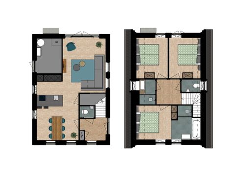 MAISON 6 personnes - Bain à remous extérieur de Koggehuys