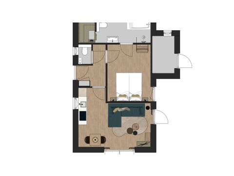 MAISON 2 personnes - Pierre à feu - Sauna